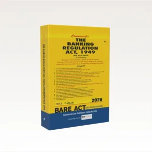 Commercial The Banking Regulation Act, 1949 Bare Act by Commercial's Editorial Board Latest Edition