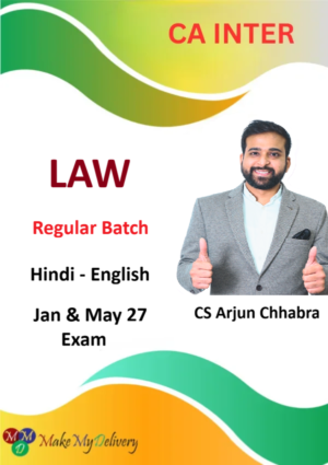 CA Inter Corporate & Other Laws Regular by CS Arjun Chhabra Jan & May 27