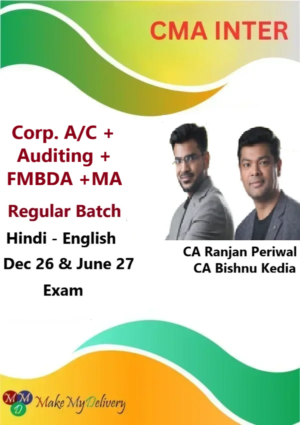CMA Inter Corp. A/C and Auditing & FMBDA & MA Regular by Bishnu Kedia & CA Ranjan Periwal Dec 26 & June 27
