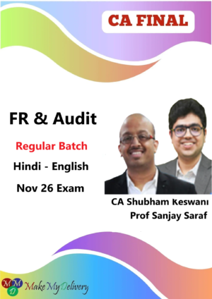CA Final Audit & AFM Full Course By CA Shubham Keswani & Prof. Sanjay Saraf Nov 26 & May 27
