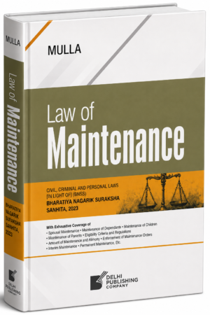 DPC Law of Maintenance Civil Criminal and Personal Laws by Mulla