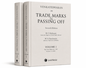 Lexis Nexis On Trade Marks & Passing off By Venkateswaran by K C Kailasam Set of 2 Volume Edition 2026