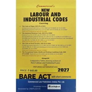 Commercial New Labour & Industrial Codes with Notifications Bare Act by Commercial's Editorial Board Latest Edition
