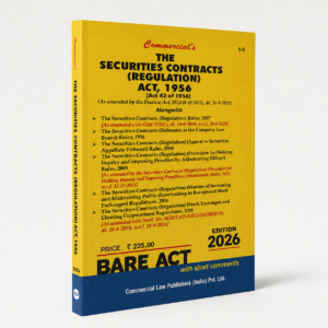 Commercial The Securities Contract Regulation Act, 1956 Bare Act by Commercial's Editorial Board Latest Edition