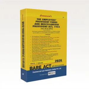 Commercial Employees’ Provident Funds & Miscellaneous Provisions Act Bare Act by Commercial's Editorial Board Latest Edition