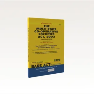 Commercial The Multi State Co-operative Societies Act 2002 Bare Act by Commercial's Editorial Board Latest Edition