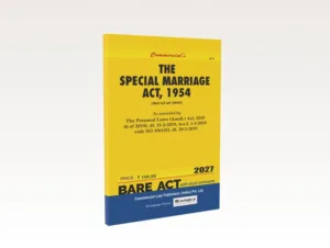 Commercial Special Marriage Act 1954 Bare Act by Commercial's Editorial Board Latest Edition