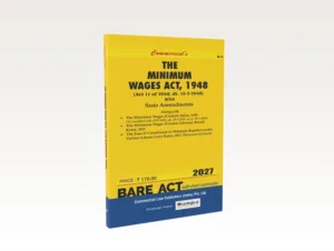 Commercial The Minimum Wages Act, 1948 Bare Act by Commercial's Editorial Board Latest Edition
