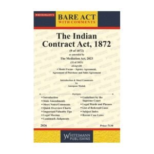 Whitesmann Bare Act With Comment the Indian Contact Act 1872 Edition 2026
