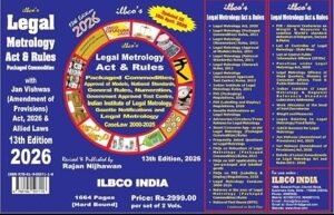 ILBCO Legal Metrology Act and Rules By Rajan Nijhawan 13th Edition 2026