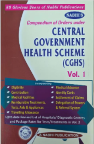 Nabhi Publications Compendium of Orders Under Central Government Health Scheme CGHS in 3 Vols. by Nabhi Board of Editors