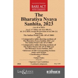 Law & Justice Bharatiya Nyaya Sanhita, 2023 Edition 2026