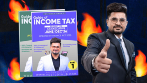 CS Executive Guide of Income Tax Part 1 & 2 books by CA Vivek Gaba for June 27