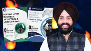 CS Executive SBILL (Setting up of Business Industrial & Labour Laws) Part 1 & 2 Books by CS GD Saluja for June 27