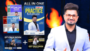 CS Executive Income Tax & GST Main Books + Income Tax Practice Manual + Both Crux Books by CA Vivek Gaba for June 27